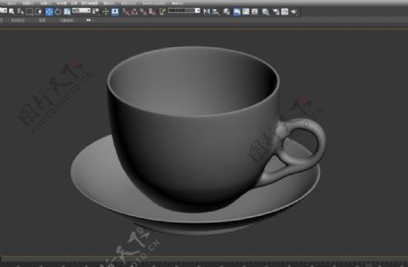 咖啡杯碟模型