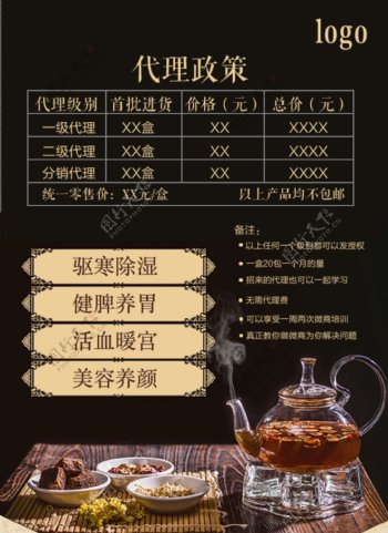 红枣黑糖姜茶设计