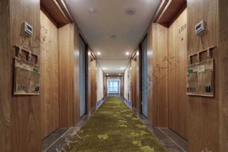 主题精品酒店设计酒店客房走廊