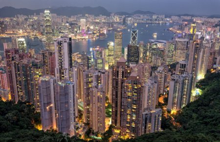 香港夜景太平山顶