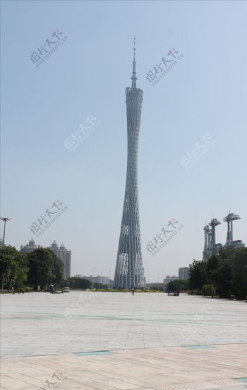珠江新城中轴线看广州塔