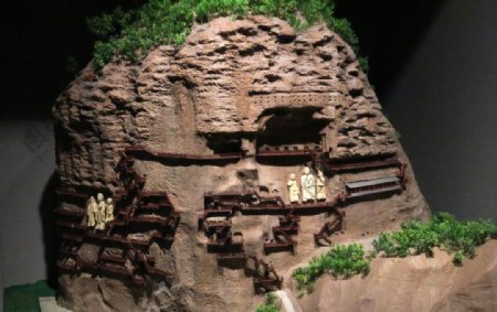 麦积山石窟模型