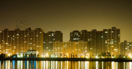 泗阳城市夜景延时摄影