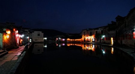 宏村夜景