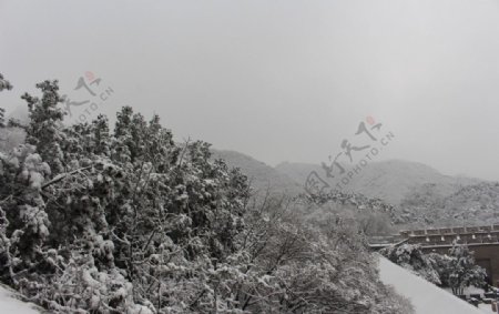 长城雪景