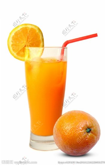 诱人橙汁摄影