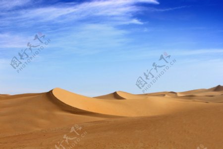 沙漠巴丹吉林沙丘