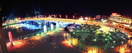 桂林解放桥夜景