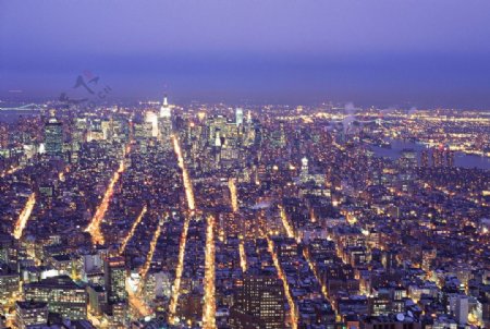 纽约城市夜景