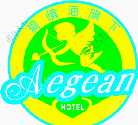 爱琴海商务酒店LOGO标志