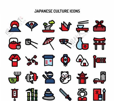 日本文化图标