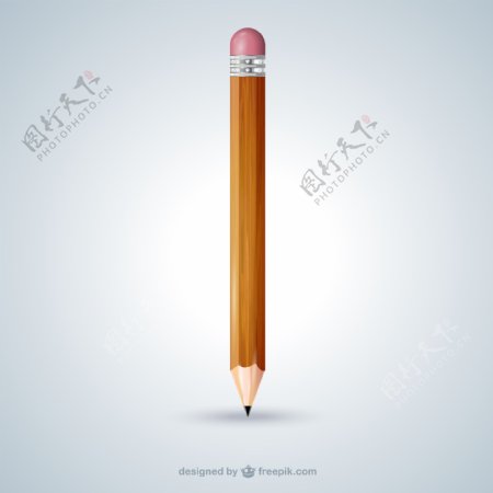 立着的铅笔设计矢量素材