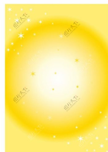 黄色太阳背景矢量图