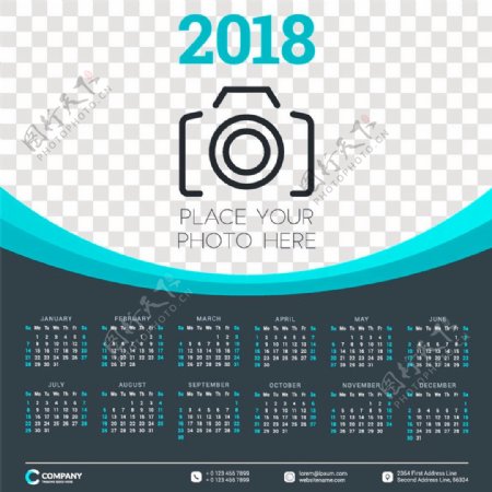 照相机2018年日历图片