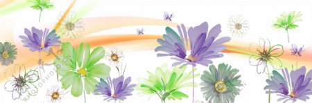 小清新鲜花缤纷装饰画