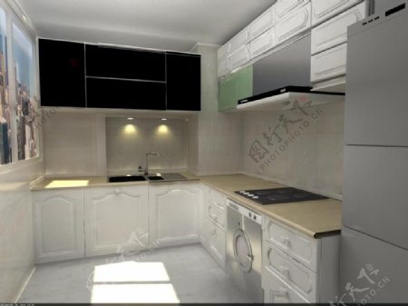 3d厨房模型
