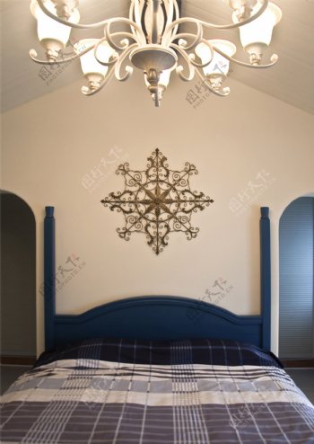 现代中式卧室装修效果图