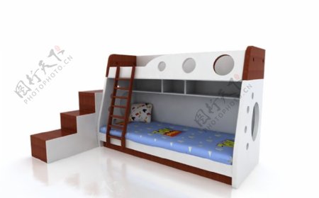 儿童床模型含贴图