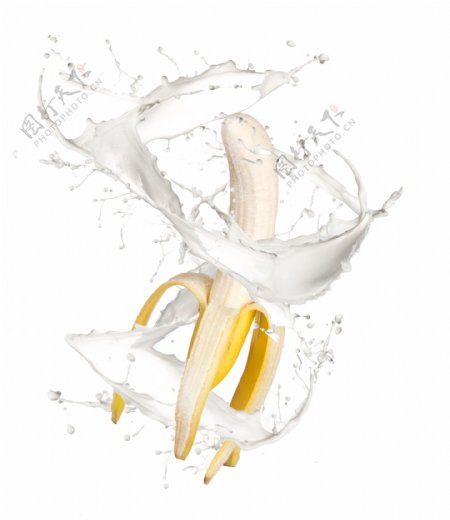 牛奶香蕉图片