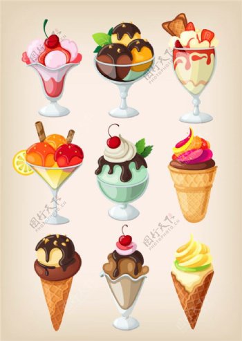 樱桃冰淇淋图片1