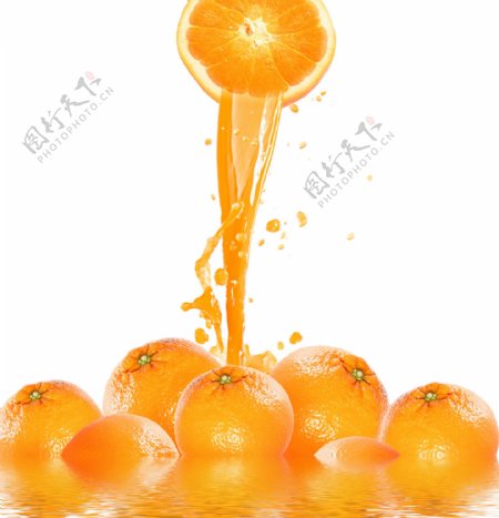 橙子橙汁广告设计图片