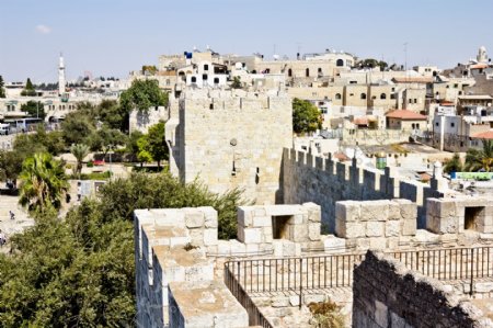耶路撒冷城堡风景图片