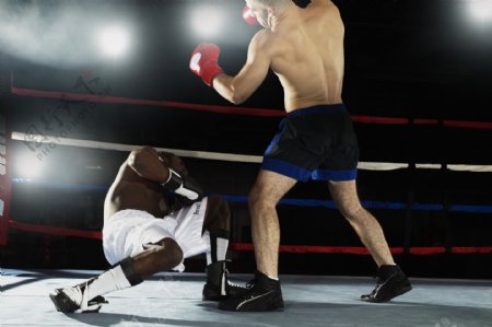 拳击运动员摄影图片