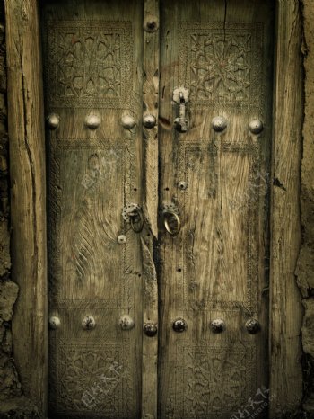 老旧的门