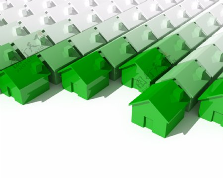 绿色房子模型