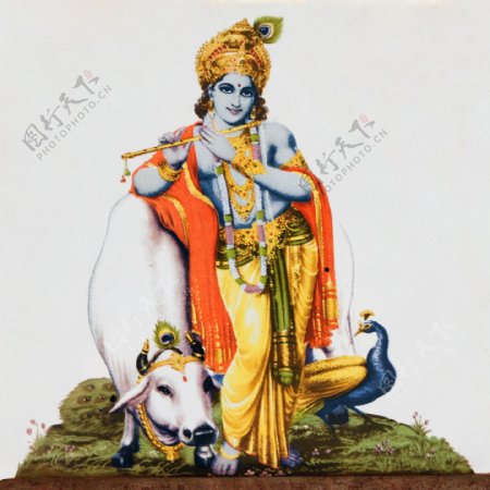 印度教佛像和牛图片