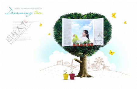 韩风影楼儿童相册设计素材