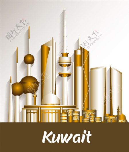 黄色沙特阿拉伯王国著名建筑图片