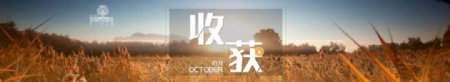金秋十月收获季网页banner