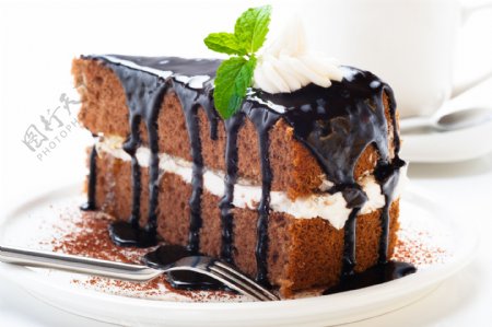 巧克力蛋糕素材图片