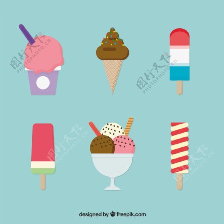 各种开胃的夏天甜点冰淇淋插图