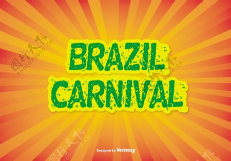 巴西狂欢节文字设计