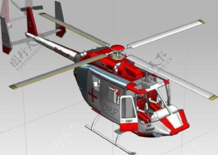 直升机机械模型