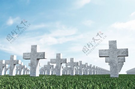 坟墓十字架图片