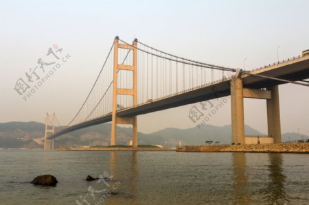 海上桥梁风景建筑