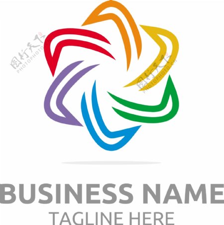 商业彩色企业logo标志
