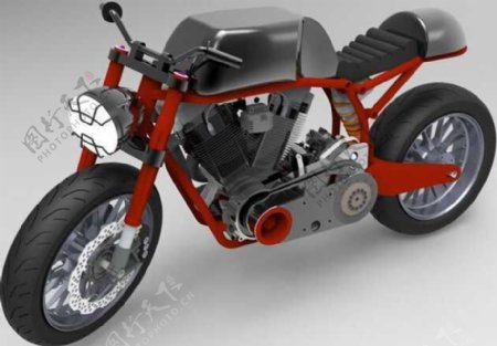 经典摩托车机械模型