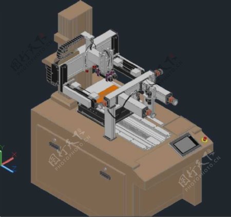 丝印机机械模型