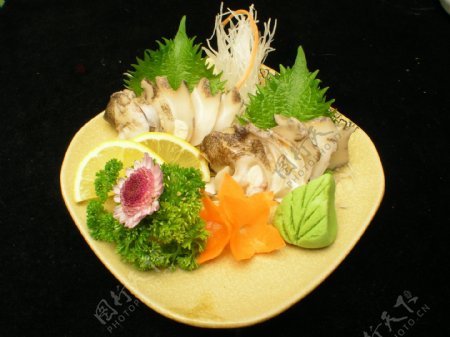 海螺肉刺身图片