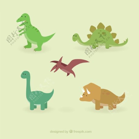 可爱的恐龙集