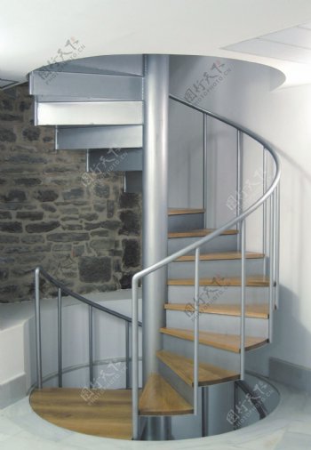 环形楼梯设计效果图图片