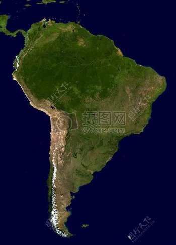 南美洲卫星图像