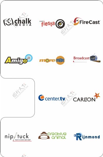 世界矢量标志22传媒行业logo设计
