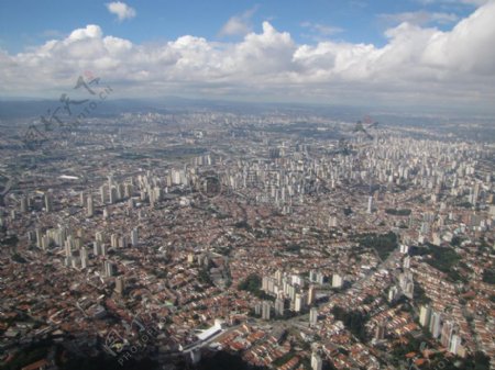 巴西圣保罗的城市景观