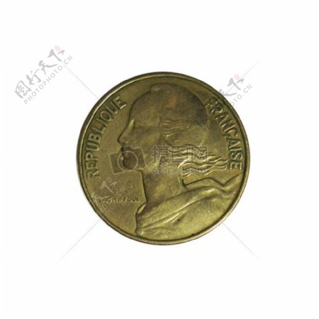 1964法国20生丁硬币02