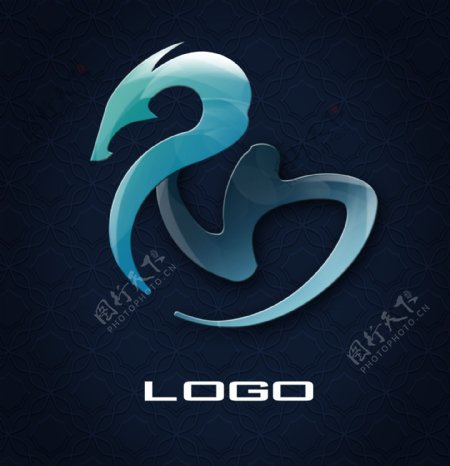 龙型logo